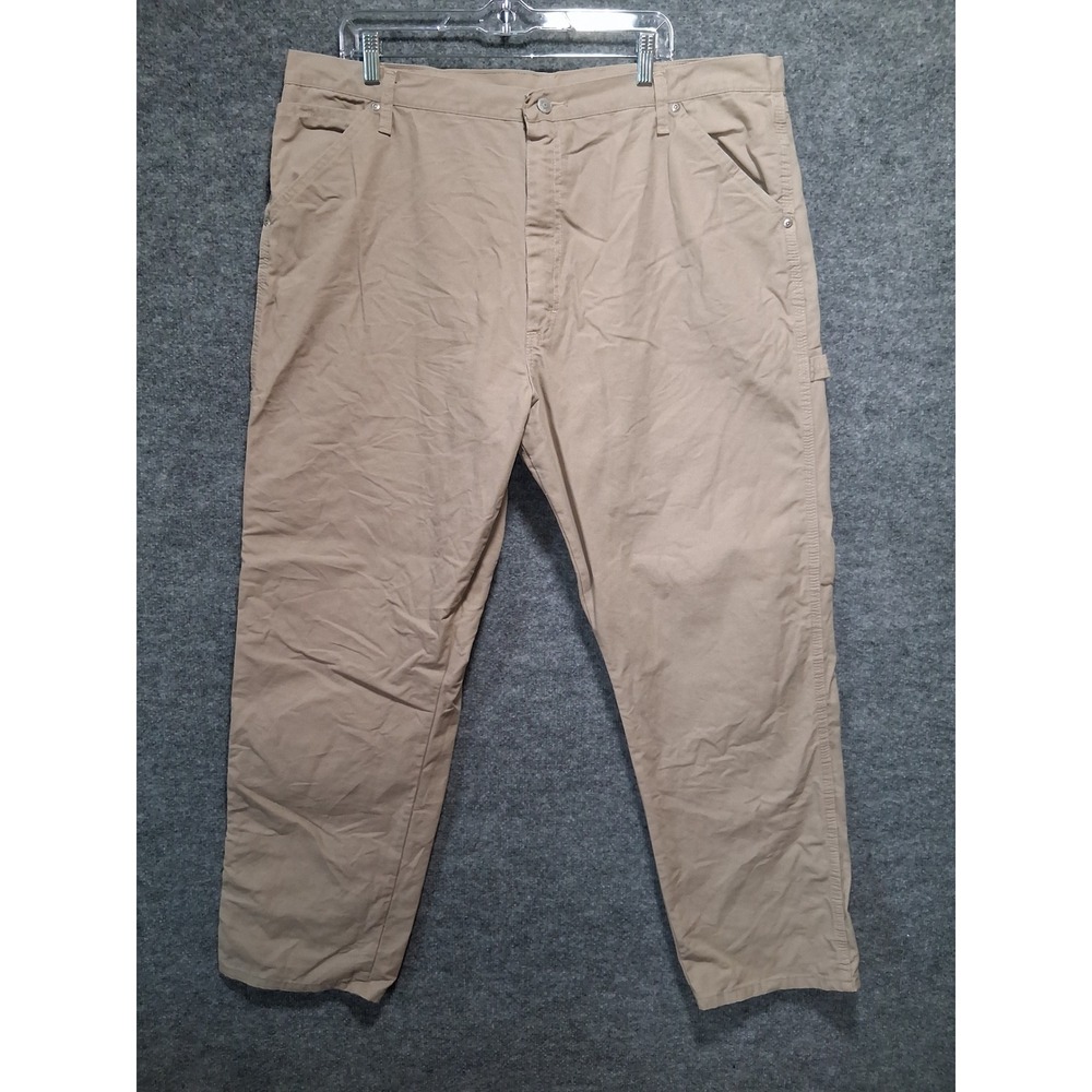 Wrangler Authentic Issue Carpenter Pants Mens Size 42x32 Beige Cotton Workwear